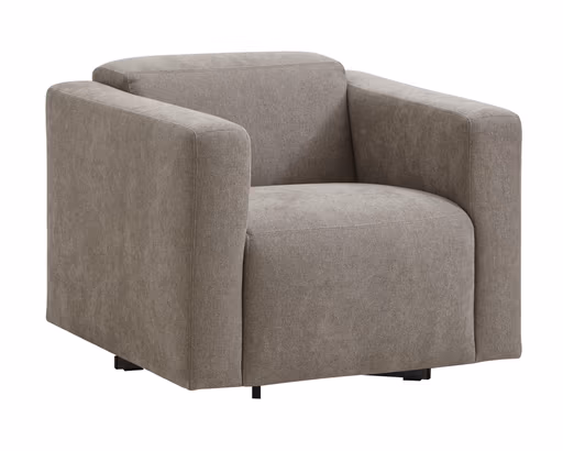 Sessel Anaheim - Stoff, Hellgrau