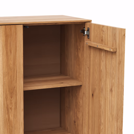 Highboard Saratoga - Wildeiche massiv, natur geölt