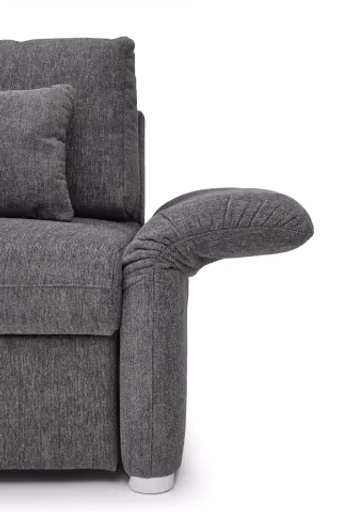 Sofa JORDEN - 2,5-Sitzer, inkl. Schlaffunktion, verstellbare Armlehnen, Stoff, Beige