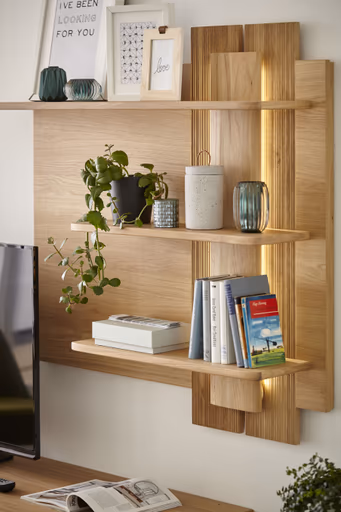 Wohnwand Paso - Asteiche bianco