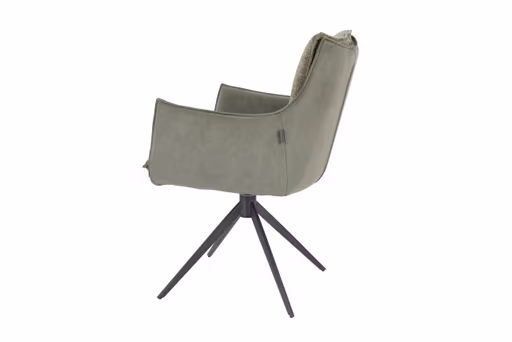 Armlehnstuhl MANDY - drehbar, Stoff, Grün