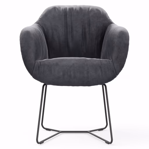 Dinnerchair Sevano - Leder, Anthrazit