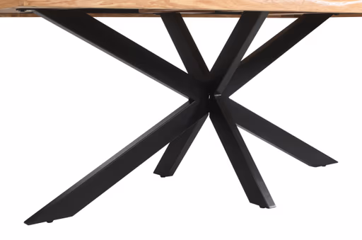 Esstisch - LB ca. 180x90 cm, Mango massiv, Schwarz