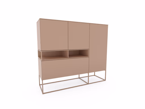 Highboard Catona - Lack, Puder