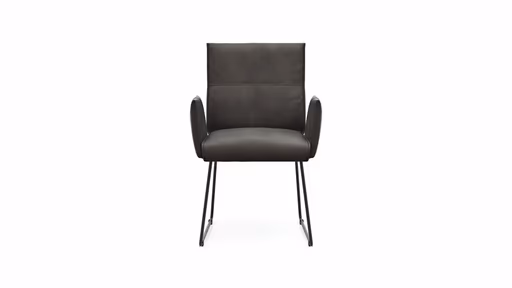 Armlehnstuhl Dinner - Stoff, Anthrazit