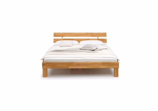 Bettgestell- Liegefläche ca. 180x200 cm, Wildeiche, Massiv, Geölt