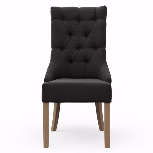 Stuhl Litchfield - Stoff, Schwarzgrau