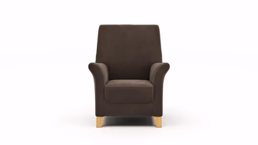 Einzelsessel Canterbury - Stoff, Dunkelbraun