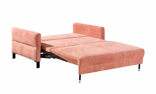 Doppelliege - Schlaffunktion, Stoff, Lachfarben