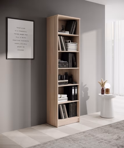 Regal - B ca. 54 cm, Sonoma Eiche Nachbildung