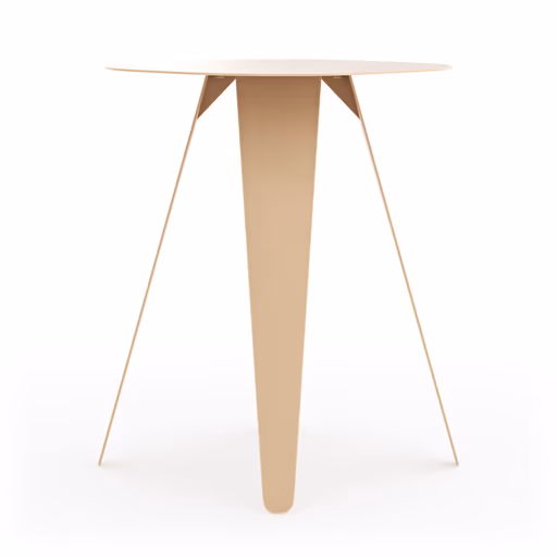 Beistelltisch Signe - BHT ca. 40x50x40 cm, Lack, Beige