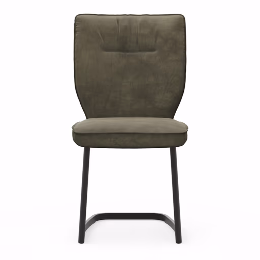 Freischwinger Westmore - Stoff, Dunkelgrün