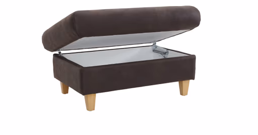 Hocker Cornella Classic - BL ca. 65x95cm, Stoff mocca