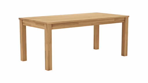 Esstisch Dinner - verlängerbar, LB ca. 180x90 cm, Wildeiche massiv