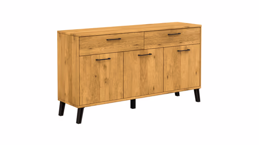Sideboard Savannah - Wildeiche massiv, natur geölt
