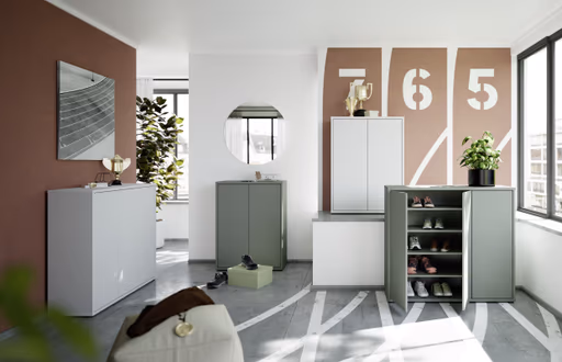 Schuhkommode FAID- Hellgrau