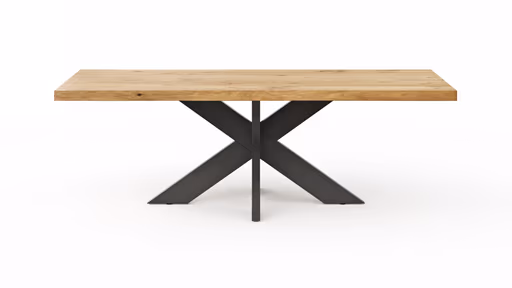 Esstisch Clifton - LB ca. 240x100 cm, Wildeiche massiv