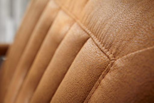 Armlehnstuhl Cambridge - Stoff, Cognac