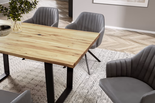 Esstisch - LB ca. 180x90 cm, Wildeiche massiv