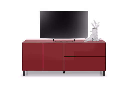 Lowboard - B ca. 181 cm, Bordeauxrot