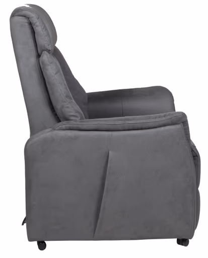 TV-Sessel - inkl. Sitzheizung, Aufstehhilfe, Relaxfunktion, Microfaser, Anthrazit