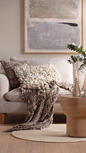 Plaid - BL ca. 130x180 cm, Braun/Beige