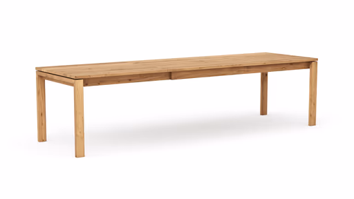 Esstisch Farmingdale - ausziehbar, Platte mit gerader Kante, LB ca. 200x90 cm, Eiche massiv, natur geölt