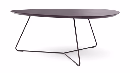 Couchtisch Fano - LBH ca. 96x86x38 cm, Fenix, Aubergine