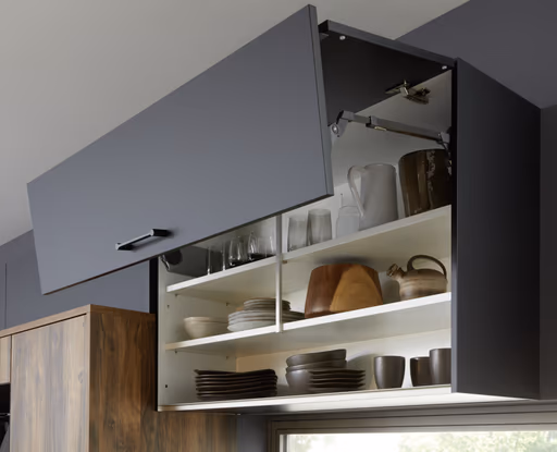 Inselküche 53.190 GL 1 519, Onyxschwarz matt