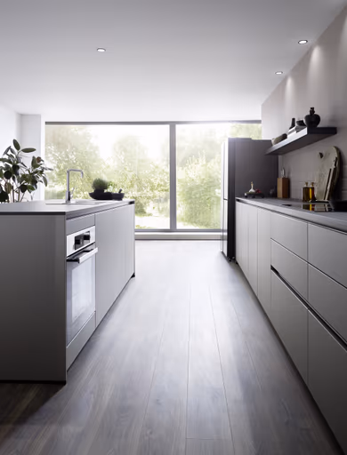 Inselküche 56.210 CO 2 523, Taupe metallic matt