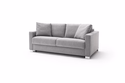 Sofa Nuoro - 2,5-Sitzer inkl. Schlaffunktion, Armlehne 1, Stoff, Grau