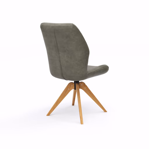 Stuhl Dalyan - drehbar, Stoff, Grau