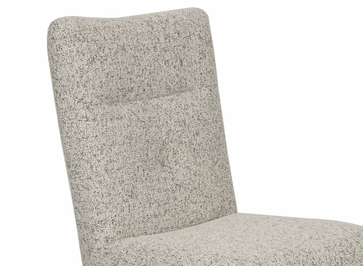 Stuhl MYLENE - drehbar, Stoff, Schwarz-Weiß