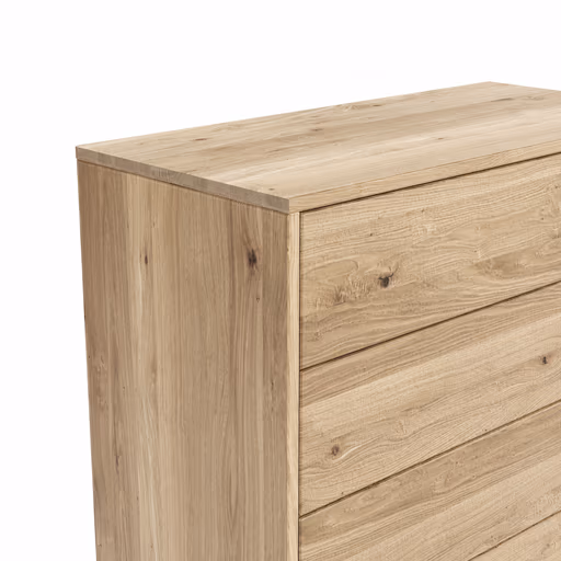 Schubkasten Williston - Korpus Wildeiche bianco / Front sandgestrahlt