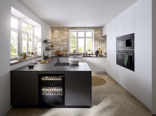 U-Küche 56.210 CO 2 525, kristallweiß matt