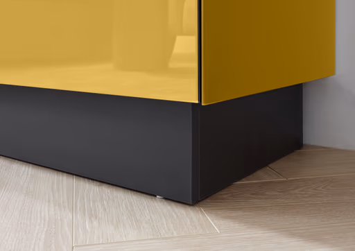 Lowboard - B ca. 181 cm, Goldgelb