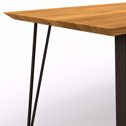 Esstisch Savannah - LBH ca. 180x90x78 cm, Wildeiche massiv, natur geölt