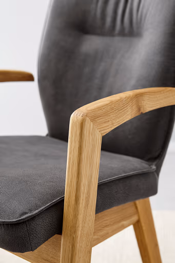 Armlehnstuhl Wilshere - Stoff, Anthrazit