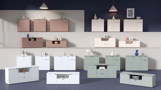 Kommode FINELLA- Hellgrau