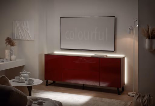 Lowboard - B ca. 181 cm, Bordeauxrot