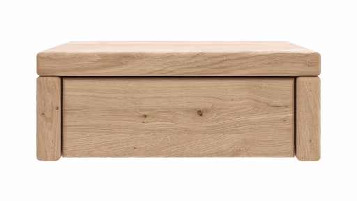 Nachttisch 1660 - Wildeiche bianco, sandgestrahlt