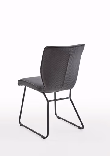 Design-Stuhl - Stoff, Anthrazit