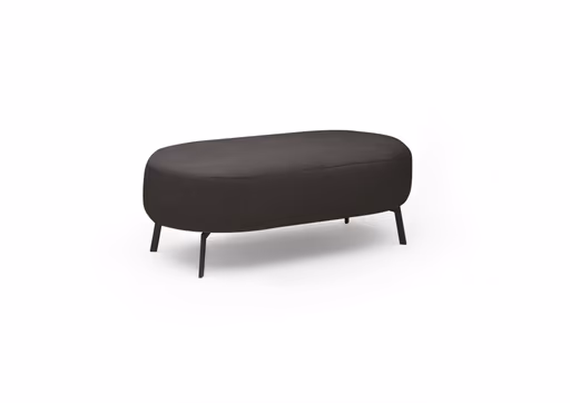 Hocker CARLLOTA - LB. ca. 125x73 cm, Stoff, Espresso