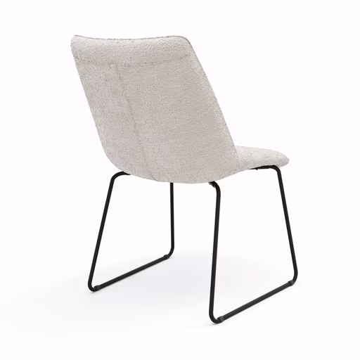 Stuhl Maluhia - Stoff, Hellgrau