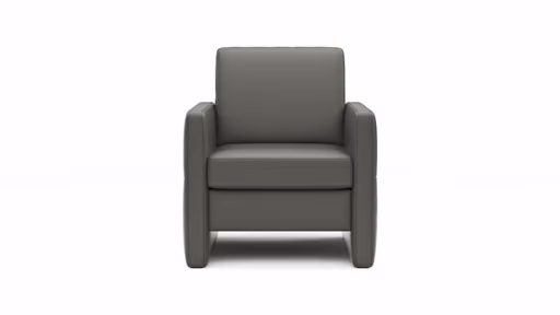 Sessel Arima - Leder, Anthrazit