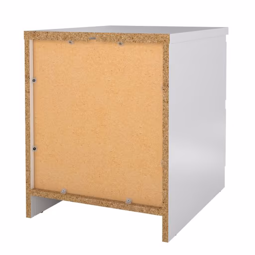 Nachtkonsole- B ca. 40 cm, Weiß, Hochglanz