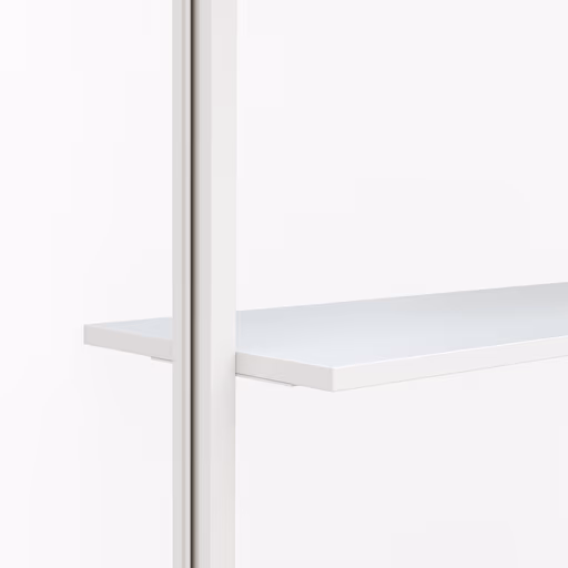 Regal Edge - BH ca. 97x210 cm, Lack, Weiß