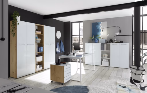 Schreibtisch GWEN - B/H/T ca. 160x75x80cm, Weiß