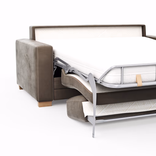 Sofa Lakeville 1 - 2-Sitzer inkl. Schlaffunktion, Stoff, Braun