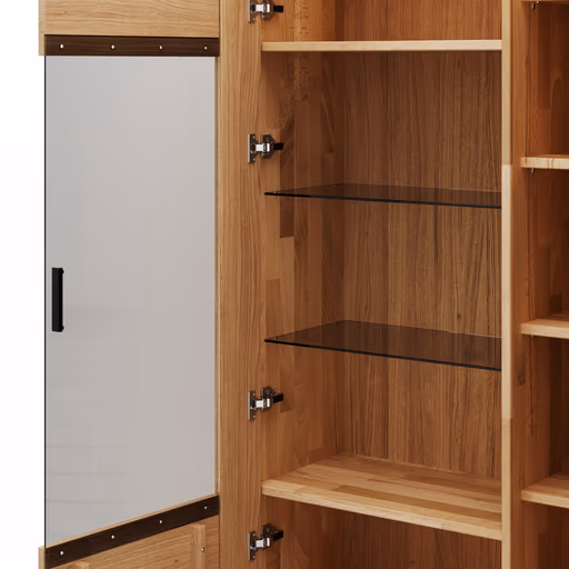 Vitrine Estana - Eiche massiv, legno